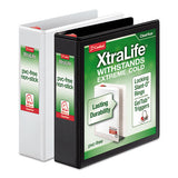 Xtralife Clearvue Non-stick Locking Slant-d Ring Binder, 3 Rings, 1" Capacity, 11 X 8.5, Black