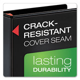 Xtralife Clearvue Non-stick Locking Slant-d Ring Binder, 3 Rings, 1" Capacity, 11 X 8.5, Black