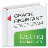 Xtralife Clearvue Non-stick Locking Slant-d Ring Binder, 3 Rings, 5" Capacity, 11 X 8.5, White