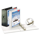 Expressload Clearvue Locking D-ring Binder, 3 Rings, 4" Capacity, 11 X 8.5, White