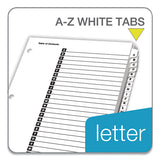 Onestep Printable Table Of Contents And Dividers, 26-tab, A To Z, 11 X 8.5, White, 1 Set