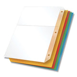 Poly Ring Binder Pockets, 11 X 8 1-2, Assorted Colors, 5-pack