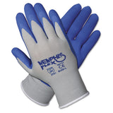 Memphis Flex Seamless Nylon Knit Gloves, Large, Blue-gray, Dozen