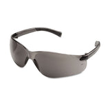 Bearkat Safety Glasses, Wraparound, Black Frame-clear Lens