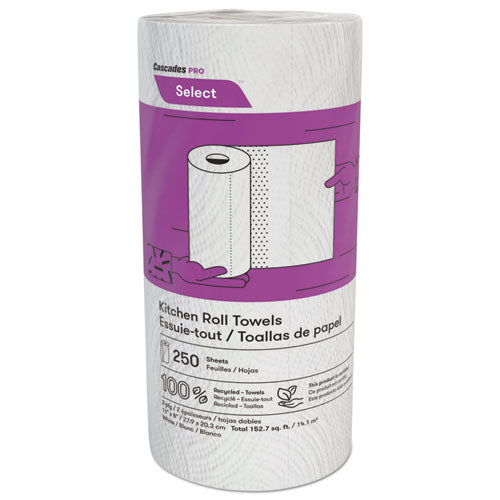 Select Kitchen Roll Towels, 2-ply, 8 X 11, 250-roll, 12-carton