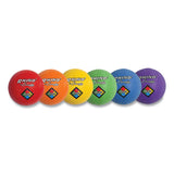 Playground Ball Set, Nylon, Assorted Colors, 6-set