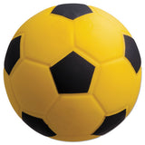 Coated Foam Sport Ball, For Soccer, Playground Size, Yellow