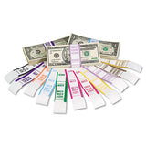 Currency Straps, Violet, $2,000 In $20 Bills, 1000 Bands-pack