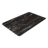 Cushion-step Surface Mat, 36 X 60, Spiffy Vinyl, Black