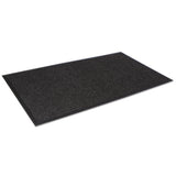 Super-soaker Wiper Mat With Gripper Bottom, Polypropylene, 24 X 36, Charcoal
