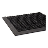 Super-soaker Wiper Mat With Gripper Bottom, Polypropylene, 24 X 36, Charcoal
