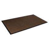 Super-soaker Wiper Mat With Gripper Bottom, Polypropylene, 36 X 60, Dark Brown