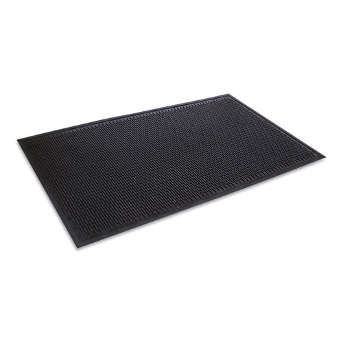 Crown-tred Indoor-outdoor Scraper Mat, Rubber, 43.75 X 66.75, Black
