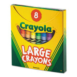 Large Crayons, Tuck Box, 8 Colors-box
