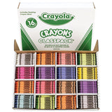 Classpack Regular Crayons, 16 Colors, 800-bx