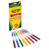 Non-washable Marker, Fine Bullet Tip, Assorted Colors, 8-pack