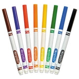 Non-washable Marker, Fine Bullet Tip, Assorted Colors, 8-pack