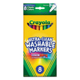 Ultra-clean Washable Markers, Fine Bullet Tip, Classic Colors, 8-pack