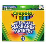 Ultra-clean Washable Markers, Fine Bullet Tip, Classic Colors, 40-set