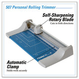 Rolling-rotary Paper Trimmer-cutter, 7 Sheets, 12" Cut Length