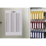 Locking Key Cabinet, 36-key, Brushed Aluminum, Silver, 11 3-4 X 4 5-8 X 11