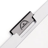 Vinyl Duraclip Report Cover W-clip, Letter, Holds 30 Pages, Clear-black, 25-box