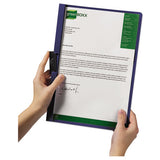Vinyl Duraclip Report Cover, Letter, Holds 30 Pages, Clear-graphite, 25-box
