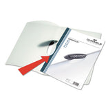 Swingclip Clear Report Cover, Letter Size, Black Clip, 25-box