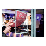 Duraframe Sign Holder, 8 1-2" X 11", Silver Frame, 2-pack