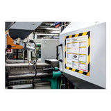 Duraframe Security Magnetic Sign Holder, 8 1-2 X 11, Yellow-black Frame, 2-pack