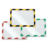 Duraframe Security Magnetic Sign Holder, 8 1-2" X 11", Red-white Frame, 2-pack