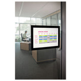 Duraframe Sign Holder, 5 1-2 X 8 1-2, Black Frame, 2-pack