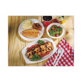 Concorde Non-laminated Foam Plate, 3-compartment, 10.25" Dia, White, 125-pack, 4 Packs-carton