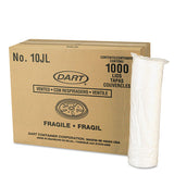 Vented Plastic Hot Cup Lids, 10jl, 10 Oz., White, 1000-carton