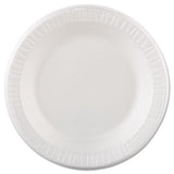 Quiet Classic Laminated Foam Dinnerware, Plate, 10 1-4", White, 125-pk, 4 Pks-cs