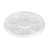 Plastic Cold Cup Lids, Fits 10oz Cups, Translucent, 1000-carton