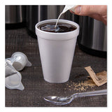 Foam Drink Cups, 12oz, White, 25-bag, 40 Bags-carton