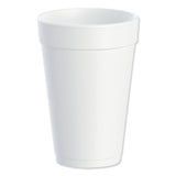 Foam Drink Cups, 16oz, White, 25-bag, 40 Bags-carton