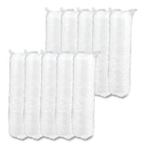 Optima Reclosable Lid, Fits 12-24 Oz Foam Cups, White, 1000-carton