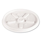 Plastic Lids, For 16oz Hot-cold Foam Cups, Straw-slot Lid, White, 1000-carton