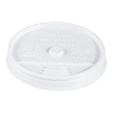 Plastic Lids, For 16oz Hot-cold Foam Cups, Sip-thru Lid, White, 1000-carton