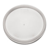 Plastic Lids For Foam Cups, Bowls And Containers, Flat, Vented, Fits 6-32 Oz, Translucent, 1,000-carton