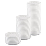 Vented Foam Lids, Fits 6-32oz Cups, White, 500-carton