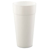 Foam Drink Cups, Hot-cold, 24oz, White, 25-bag, 20 Bags-carton