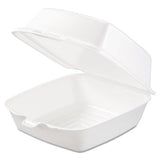 Carryout Food Containers, Foam, 1-comp, 5 7-8 X 6 X 3, White, 500-carton