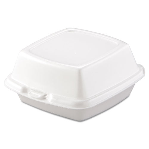 Carryout Food Containers, Foam, 1-comp, 5 7-8 X 6 X 3, White, 500-carton