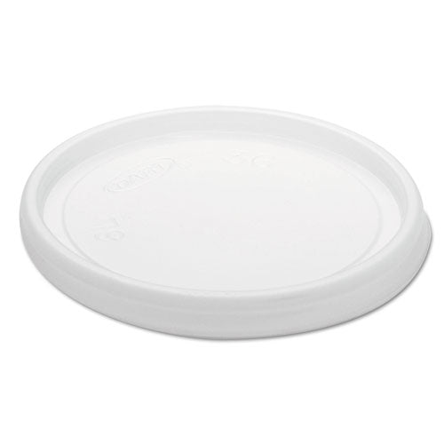 Non-vented Cup Lids, Fits 6 Oz Cups, 2, 3.5, 4 Oz Food Containers, Translucent, 1000-carton