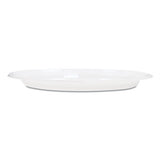Famous Service Plastic Dinnerware, Plate, 6" Dia, White, 125-pack