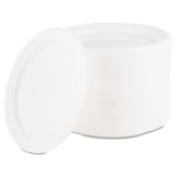 Famous Service Plastic Dinnerware, Plate, 6" Dia, White, 125-pack