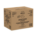 Insulated Foam Hinged Lid Containers, 1-compartment, 7.9 X 8.4 X 3.3, White, 200-pack, 2 Packs-carton